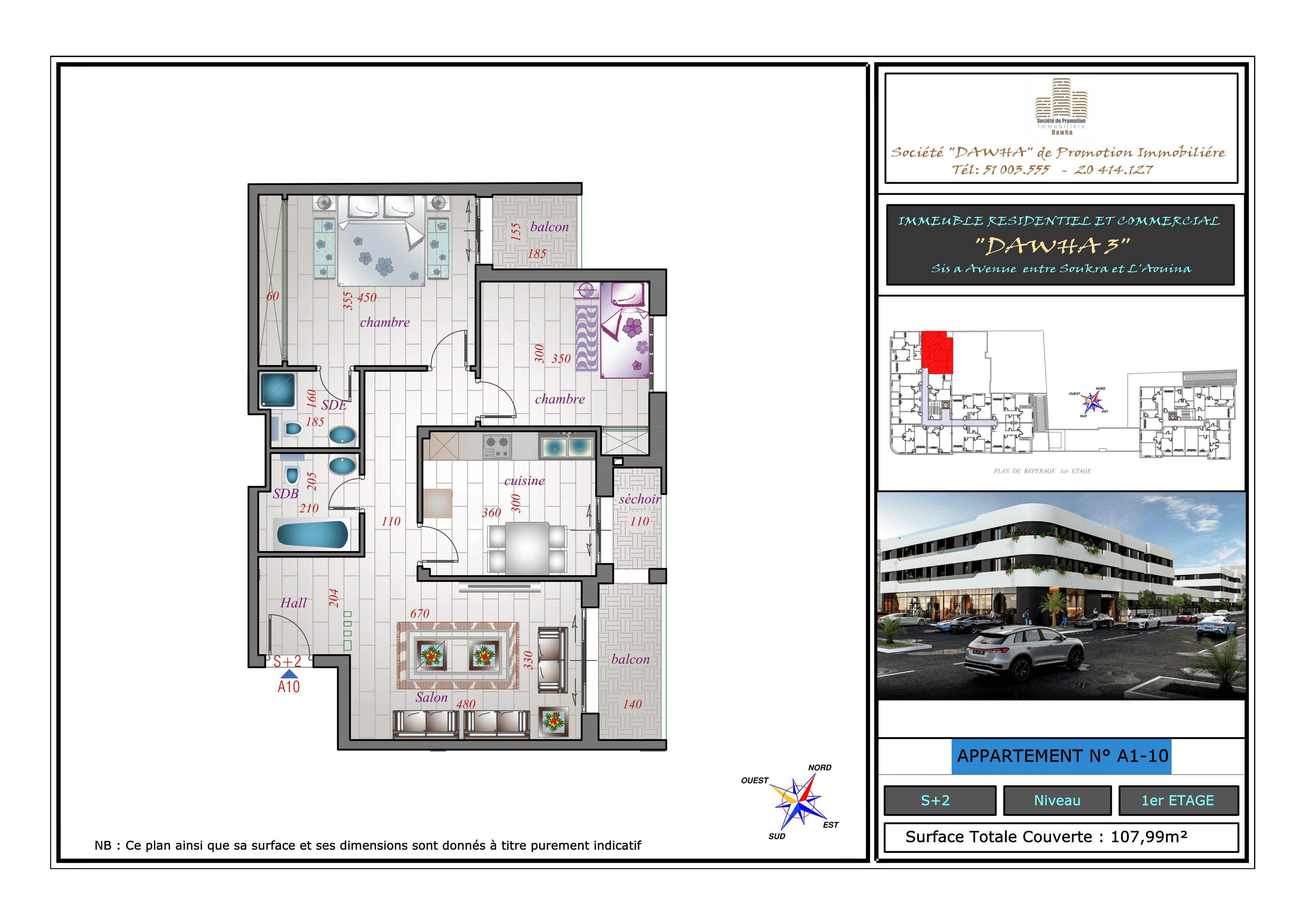 Appartement A1-10 :S+2